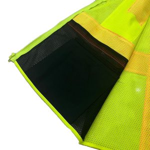 Best Vest – Class 2 Black Bottom Contrasting Surveyor's Vest, Mesh, Zippered, 6 Pockets – JS1107B - Image 7