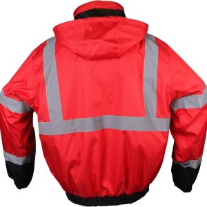 Non-ANSI Waterproof Jacket With Reflective Striping and Black Bottom – GSS 8010 Series - Image 4