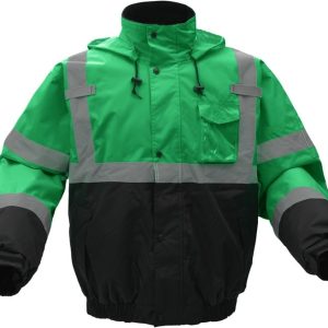 Non-ANSI Waterproof Jacket With Reflective Striping and Black Bottom – GSS 8010 Series - Image 5