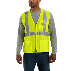 Carhartt - High-Visibility Mesh Multi-Pocket Class 2 Vest - Brite Lime - 106171-323