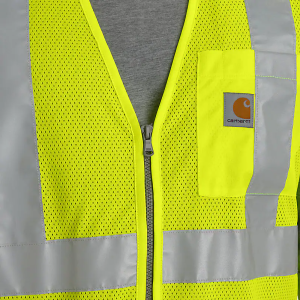 Carhartt - High-Visibility Mesh Multi-Pocket Class 2 Vest - Brite Lime - 106171-323 - Image 5