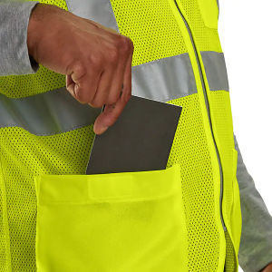 Carhartt - High-Visibility Mesh Multi-Pocket Class 2 Vest - Brite Lime - 106171-323 - Image 4