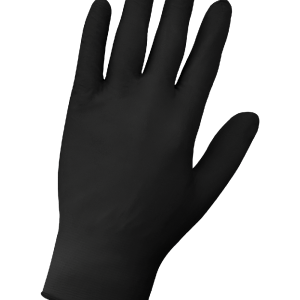 GGS 705BPF - Nitrile, Powder-Free, Industrial-Grade, Black, 5-Mil, Textured Fingertips, 9.5-Inch Disposable Gloves - CASE - Image 4
