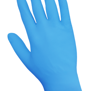 GGS 705PFE - Nitrile, Powder-Free, Industrial-Grade, Lightweight, Blue, 3.5-Mil, Textured Fingertips, 9.5-Inch Disposable Gloves - CASE - Image 5
