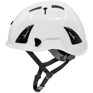 Bullhead Safety™ Head Protection White Type 2 Climbing Style Protective Helmet with Optional Venting, a Four-Point Chin Strap, and a Ratchet Suspension - HH-CH2 - Image 7