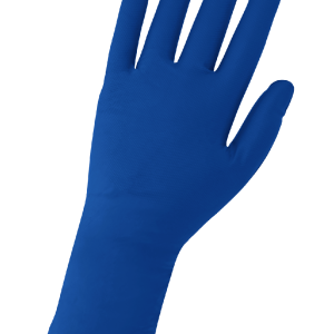 GGS 1005PF - Industrial Grade Disposable Gloves, Powder Free, Blue Nitrile 9-Mil w/ Raised Micro-Diamond Pattern, Cotton Flock Lined, Ambidextrous, FDA Compliant - CASE - Image 3