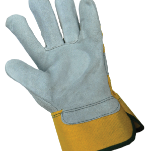 GGS 2190  - Premium Cowhide Leather Palm Gloves with Double Layer Duck Safety Cuff - DOZEN - Image 3