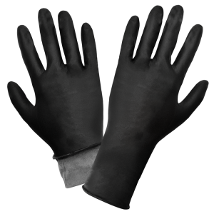 GGS 800F - Industrial Grade Disposable Gloves, Powder Free, Black Nitrile 8-Mil w/ Textured Finish, Cotton Flock Lined, Ambidextrous, FDA Compliant - CASE - Image 8