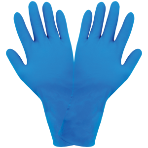 GGS 805PF - Medical Grade Disposable Gloves - Powder Free, Blue Nitrile 8-Mil, Textured Fingers, Ambidexterous , FDA Compliant, Anti-Static/Electrostatic Compliant, Abrasion 3, Puncture 1 -  CASE - Image 6