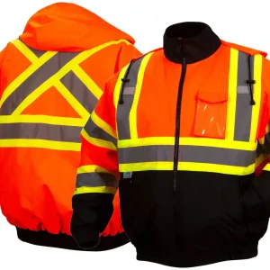 RCJ32 - Pyramex - Class 3, X Back Teflon Treated Jacket - Safety Orange - - Image 3