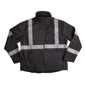 Xtreme Visibility - Xtreme-Flex Men's Soft Shell Security Jacket - Black - SJ8993