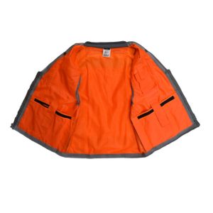 Radians - Class 2, Heavy Woven Two Tone Engineer Vest - Safety Orange - SV55-2ZOD - Image 13