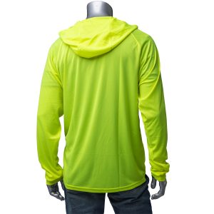 PIP - Quick Dry Hooded Long Sleeve Shirt - Safety Green - 310-1320