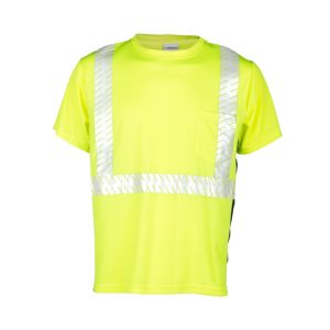 Kishigo Class 2 Premium Black Series Breathable Tape T-Shirt - Lime - 9114
