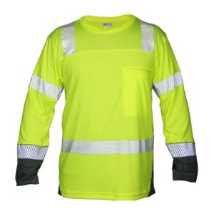 Kishigo Class 2 - Premium Black Series Cool Touch Long Sleeve Shirt - Lime - 9177