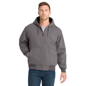CornerStone - Washed Duck Cloth Insulated Hooded Work Jacket - CSJ41