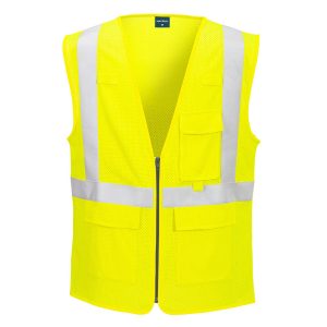 FR611 - Modaflame Hi-Vis Class 2 FR Mesh Vest - Yellow