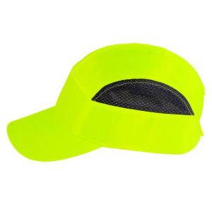 Bullhead Safety™ Head Protection High-Visibility Yellow/Green With Black Mesh Baseball Style Bump Cap - HH-H1-Y - Image 5
