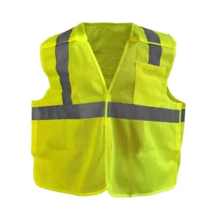 OccuNomix - Class 2 - Recycled Polyester Breakaway Vest  - Safety Green - LUX-RY2MB