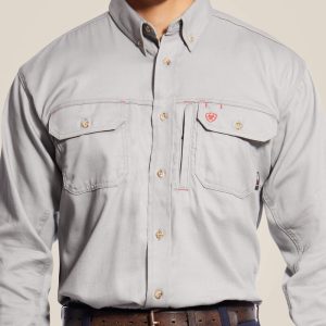 Ariat - FR Solid Vent Long Sleeve Work Shirt - - Image 6