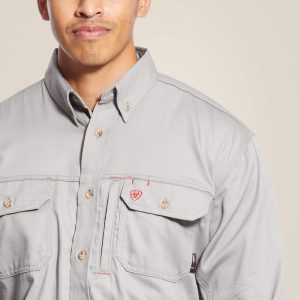 Ariat - FR Solid Vent Long Sleeve Work Shirt - - Image 5