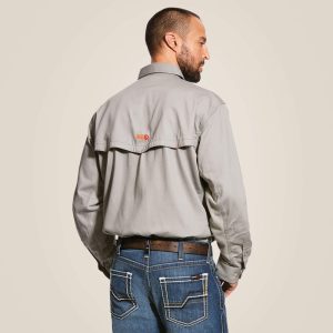 Ariat - FR Solid Vent Long Sleeve Work Shirt - - Image 4