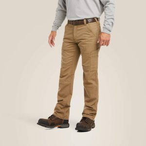Ariat - FR M5 Durastretch Duralight Cordura Canvas Straight Leg Pant - Khaki - 10027705