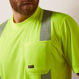Ariat - Rebar Hi-Vis ANSI T-Shirt -Hi-Vis Yellow - 10039196 - Image 3