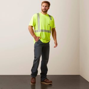 Ariat - Rebar Hi-Vis ANSI T-Shirt -Hi-Vis Yellow - 10039196 - Image 5