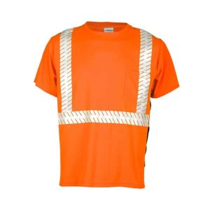 Kishigo Class 2 Premium Black Series Breathable Tape T-Shirt - Orange – 9115