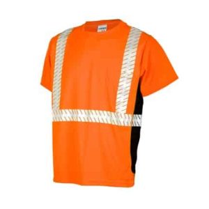 Kishigo Class 2 Premium Black Series Breathable Tape T-Shirt - Orange – 9115 - Image 4