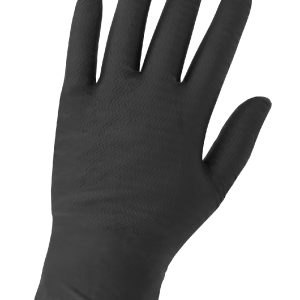 GGS 965BPF - Heavyweight Nitrile, Powder-Free, Industrial-Grade, Black, 6-Mil, Tractor Tread Pattern, 9.5-Inch Disposable Gloves - CASE - Image 3