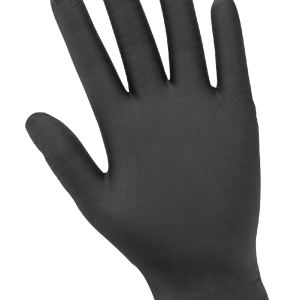 GGS 965BPF - Heavyweight Nitrile, Powder-Free, Industrial-Grade, Black, 6-Mil, Tractor Tread Pattern, 9.5-Inch Disposable Gloves - CASE - Image 5