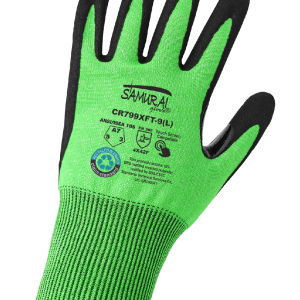 GGS CR799XFT - Samurai Glove, High-Visibility Nitrile Coated 18-Guage rPET Recycled Gloves - Cut Level A7 - Image 5