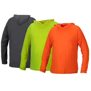 Pyramex Hi-Vis Lightweight Polyester Moisture Wicking Long Sleeve Pocket T-Shirt with Hood – RLPH1NS - Image 10