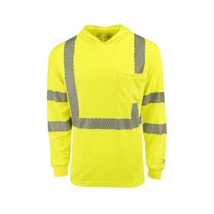 Radians ST61-3 Hooded Type R Class 3 Mesh Long Sleeve T-Shirt w/ UV Protection – ST61-3PGS
