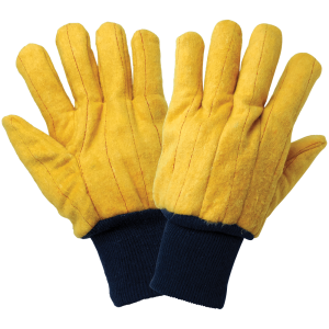 GGS C16Y - Two-Ply Quilted Cotton Yellow Chore Gloves - DOZEN