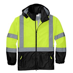 CornerStone® - Class 3, Safety Windbreaker - Safety Green - CSJ25 - Image 3
