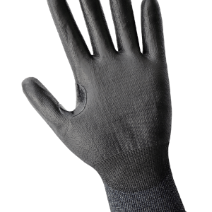 GGS PUG-921 -  Salt-and-Pepper Cut Resistant Polyurethane Coated Touch Screen Gloves Made with 21-Gauge Tuffalene® Platinum - Cut Level A4 - Image 5