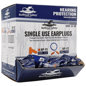 Bullhead Safety® Hearing Protection Uncorded Polyurethane Foam NRR 33 dB Earplugs – HP-F1 - Image 3