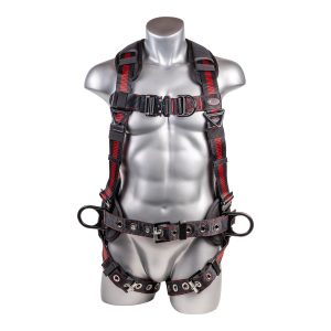 KStrong® Kapture™ Epic 5-Point Full Body Harness, Enhanced Dorsal D-ring Plus™, Front D-ring, 2 Side D-rings, Waist Pad w/ Removable Tool Belt, Back/ Shoulder Pad, QC Chest and TB Legs - Image 4