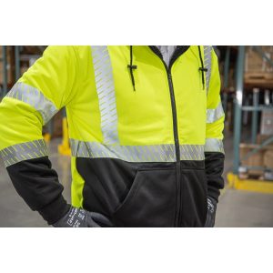 Majestic - Class 3, High Pile Fleece Jacket - Safety Green - 75-5337 - Image 12