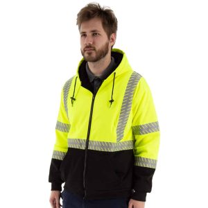 Majestic - Class 3, High Pile Fleece Jacket - Safety Green - 75-5337 - Image 1