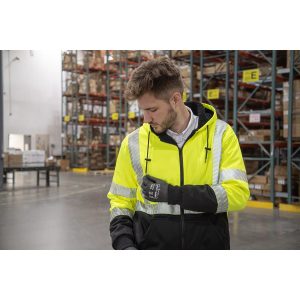 Majestic - Class 3, High Pile Fleece Jacket - Safety Green - 75-5337 - Image 2