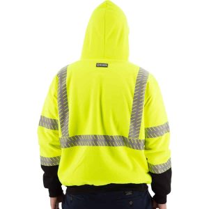 Majestic - Class 3, High Pile Fleece Jacket - Safety Green - 75-5337 - Image 4