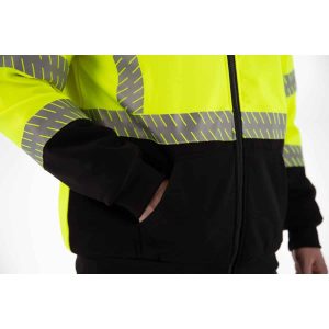 Majestic - Class 3, High Pile Fleece Jacket - Safety Green - 75-5337 - Image 8