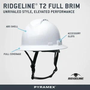 Pyramex Ridgeline® T2 Full Brim-Vented Safety Helmet Type II, Class C - Image 5