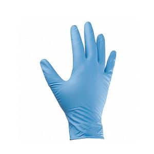 Blue Nitrile Industrial Grade PF Disposable Gloves - Box of 100 Gloves - 43-20WN - Image 1