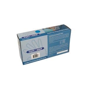 Blue Nitrile Industrial Grade PF Disposable Gloves - Box of 100 Gloves - 43-20WN - Image 4
