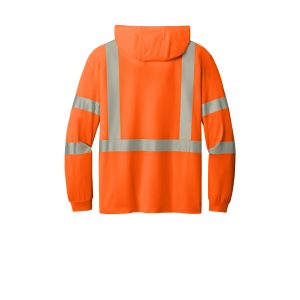 CornerStone® - Class 3 Long Sleeve Segmented Tape Hooded Tee - CS208 - Image 3